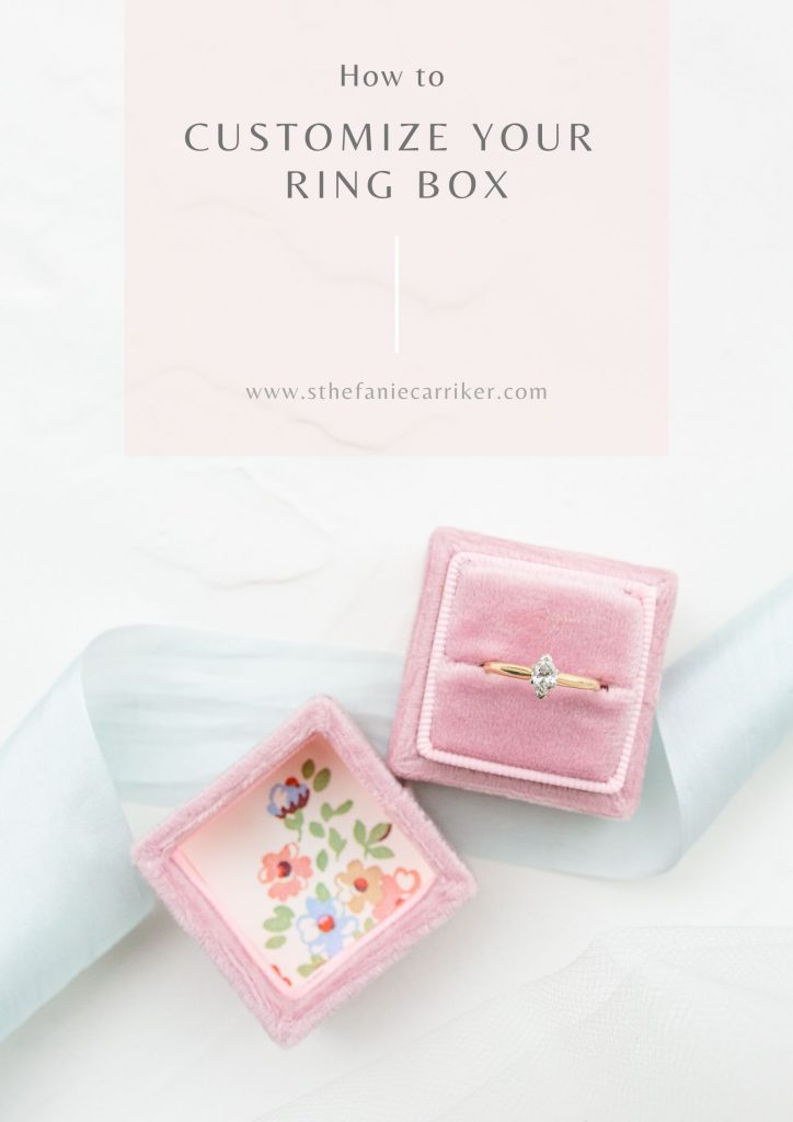 Velvet ring box
