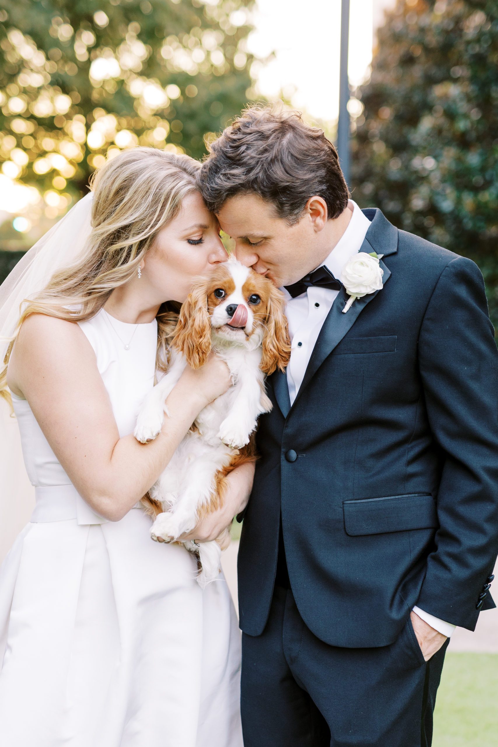 Bride and Groom included their puppy in the wedding!
